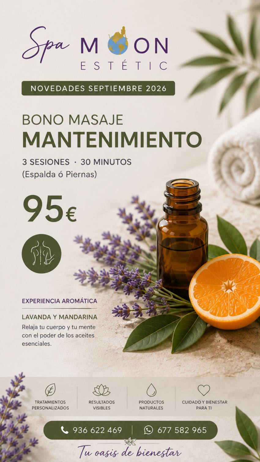 BONO MASAJE MANTENIMIENTO