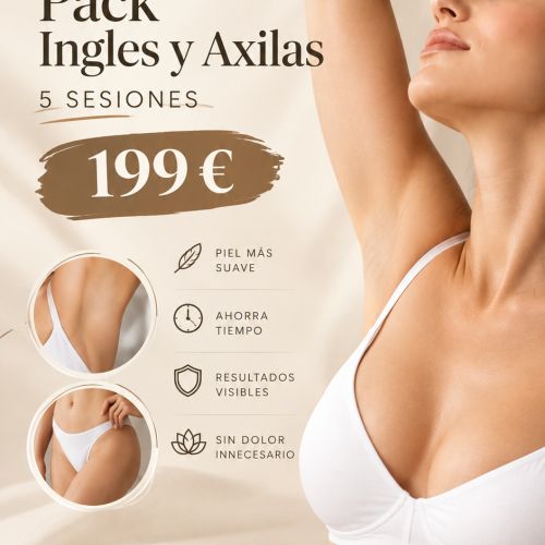 PACK 5 SESIONES LÁSER INGLES Y AXILAS